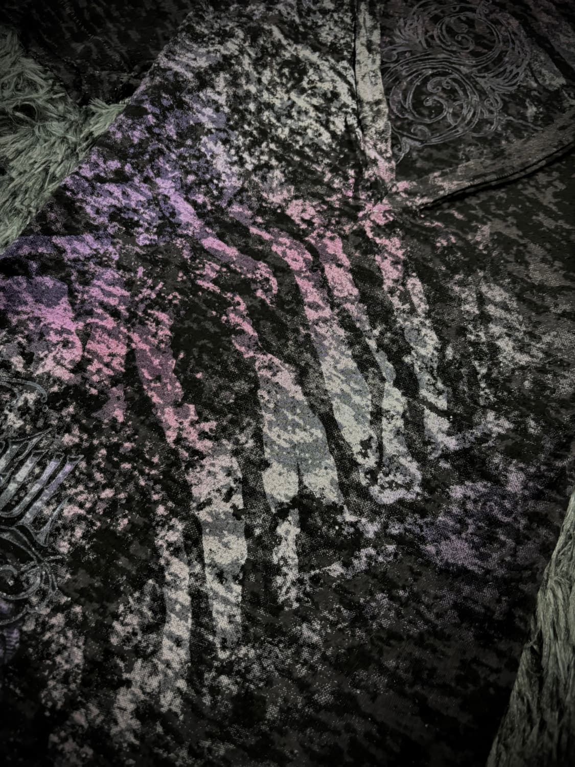 Y2K  하트 그래픽 V넥 반팔 티셔츠 상품이미지4