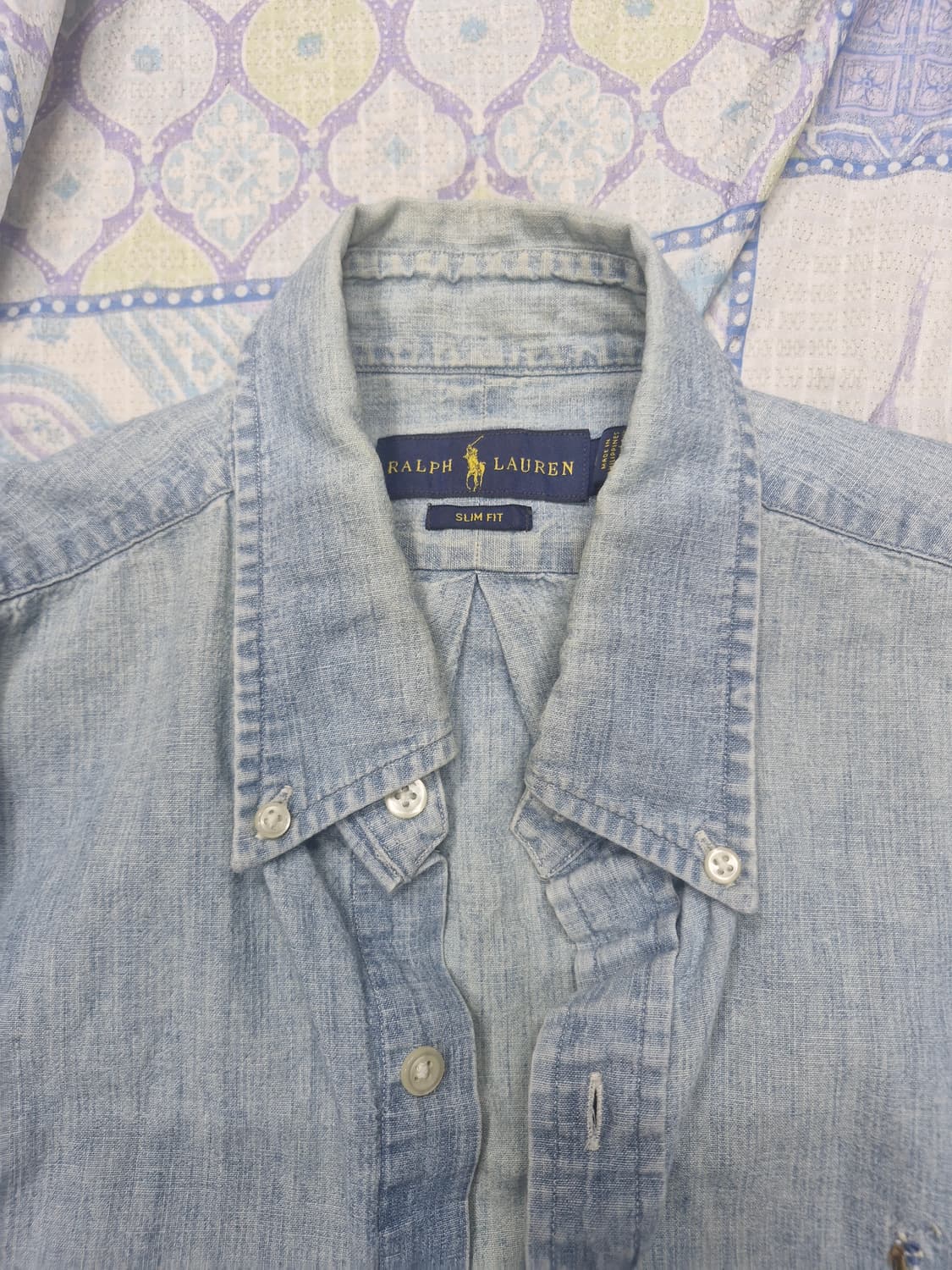 95M 폴로랄프로렌 워싱 데님 셔츠. 상품이미지9