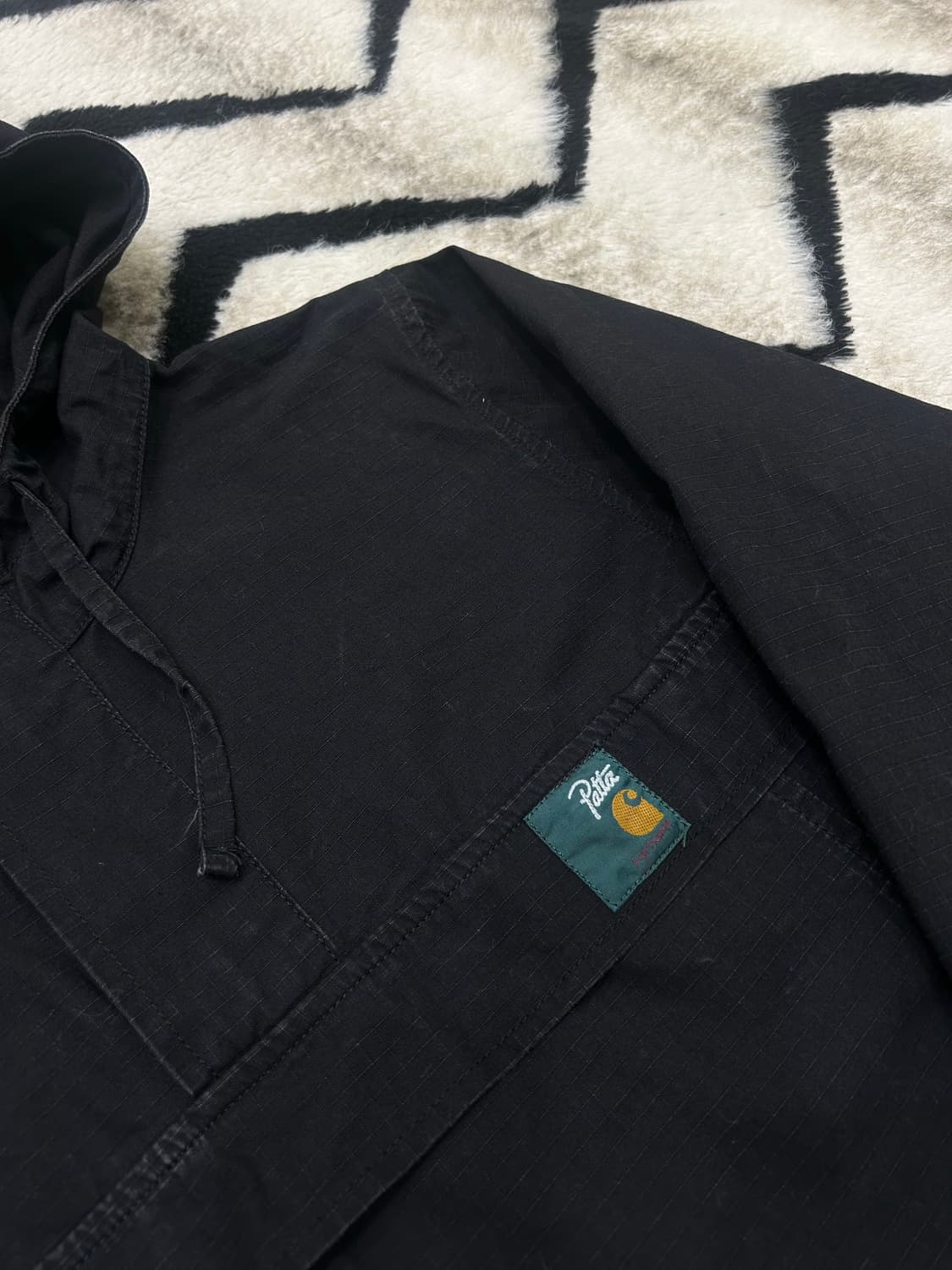 [S]칼하트x파타 님부스 립스탑 후드 아노락 상품이미지1