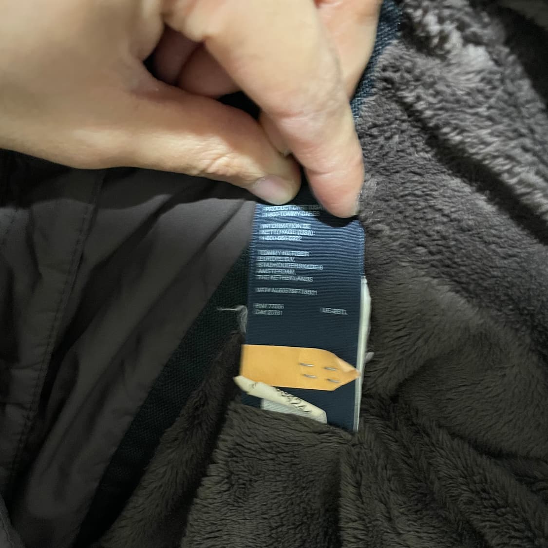 타미힐피거 퀼팅자켓 브라운 상품이미지5