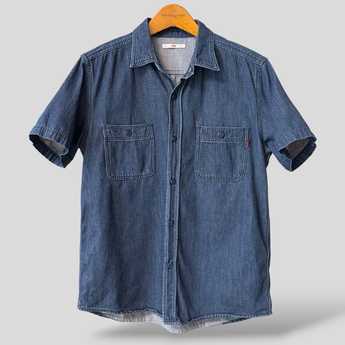(XL)EDWIN 에드윈 데님 반팔셔츠 상품이미지1