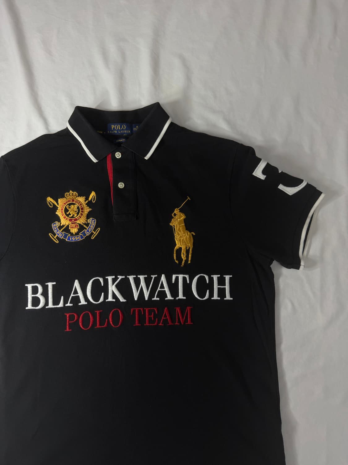 폴로 랄프로렌 빅포니 치프키프 블랙와치 카라티 블랙 상품이미지3