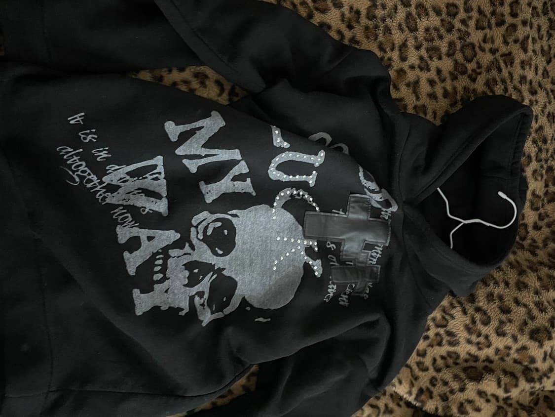 펑크 스컬 해골 후드티 punk skull 상품이미지1