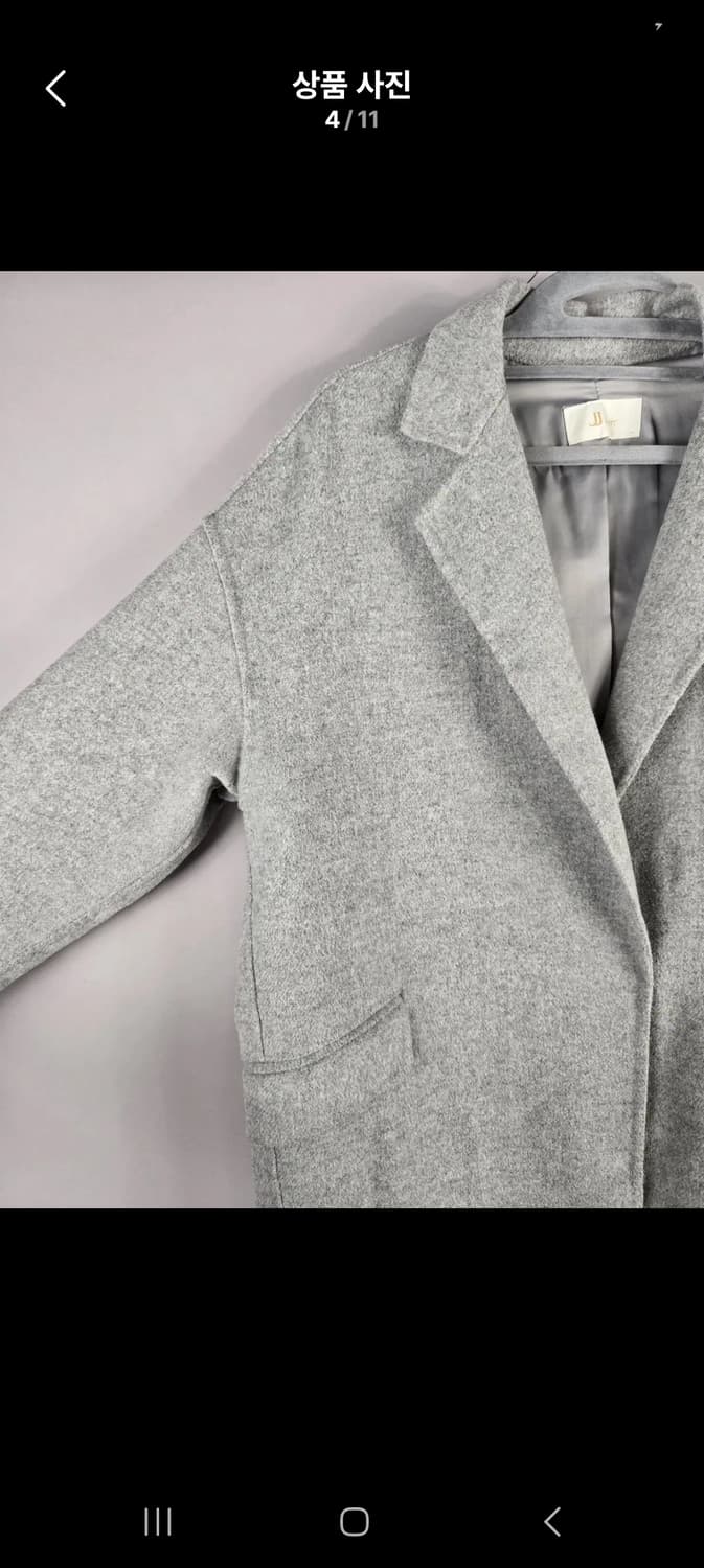JJjigott 핸드메이드 그레이 코트 상품이미지5