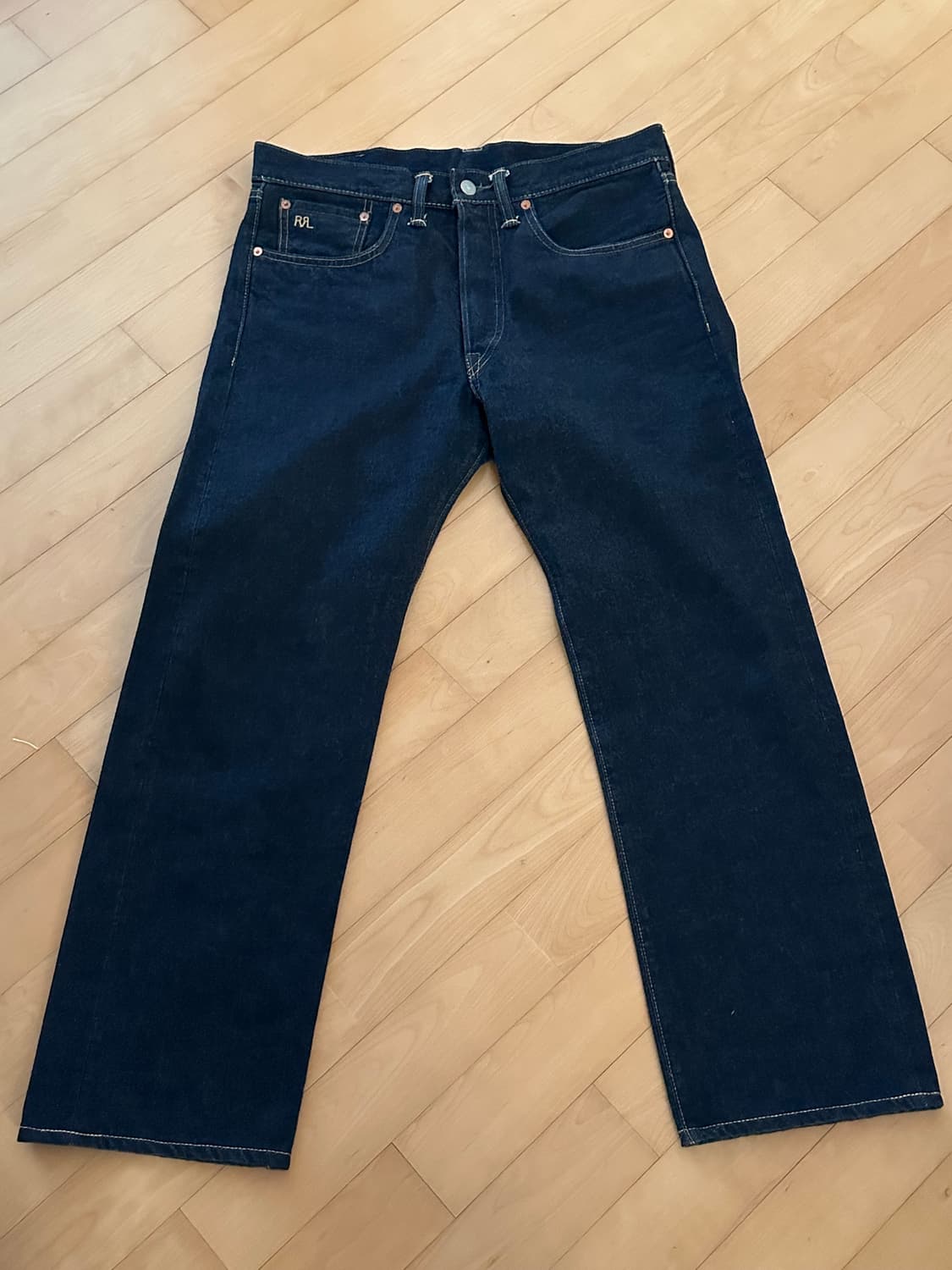 RRL 데님 원워시 스트레이트 셀비지 (32) 상품이미지1