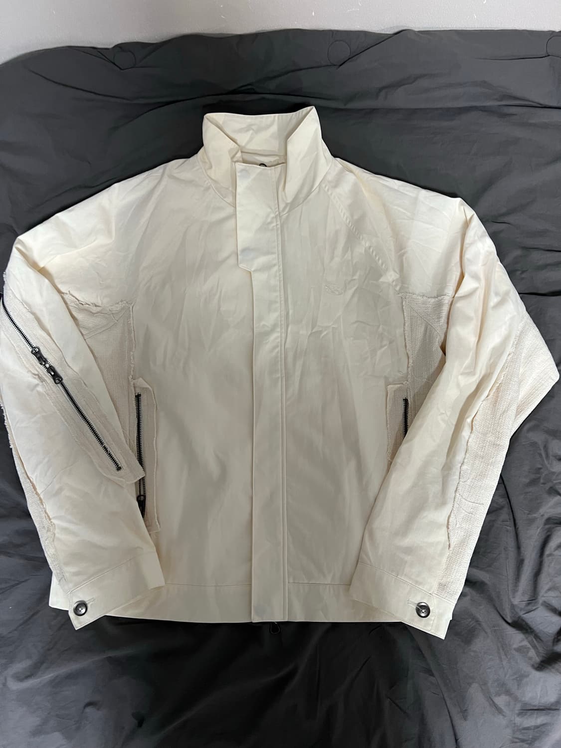 (4) 산산기어 어파인 커브자켓 아이보리 1회착 새상품급 상품이미지1