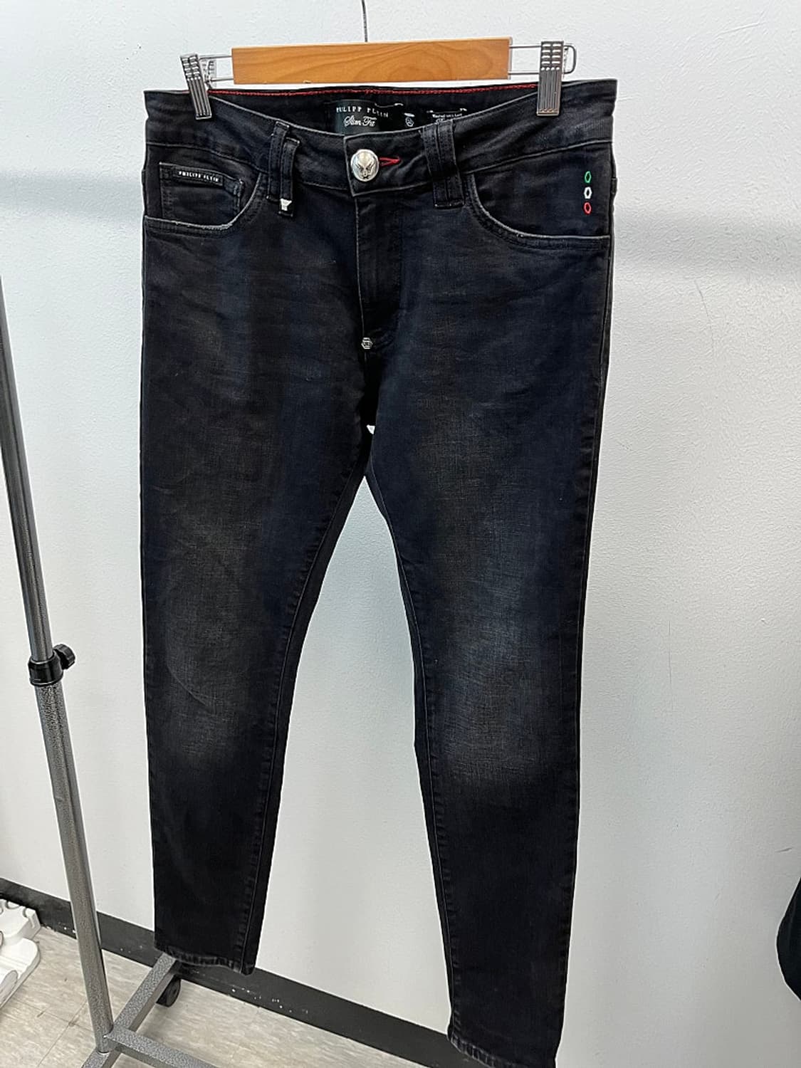 31-32) 필립플레인 스판 블랙진  상품이미지1