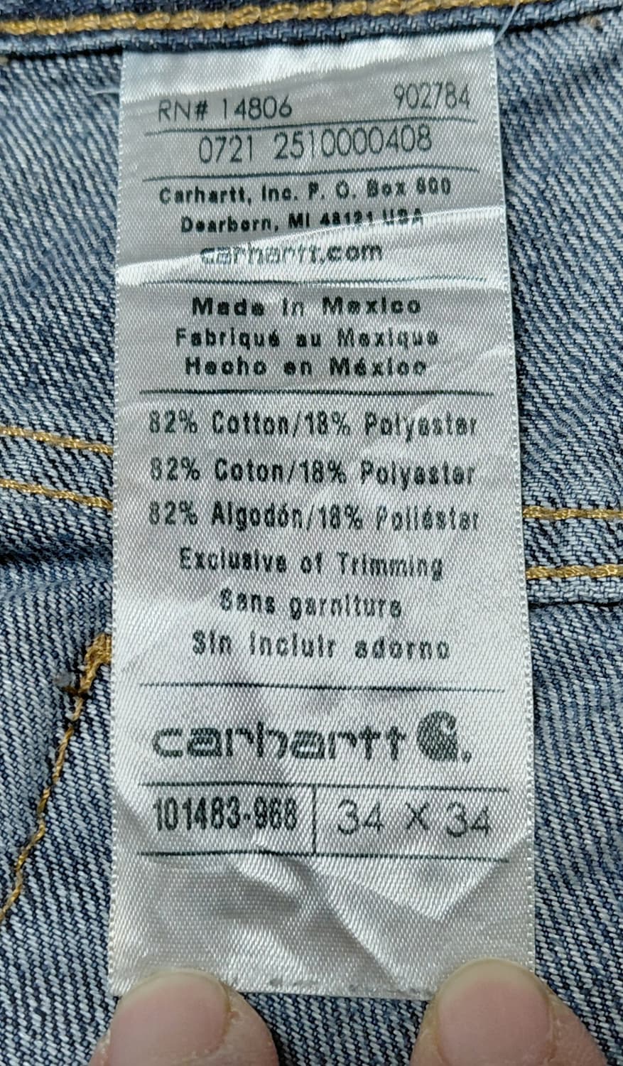 Carhartt 청바지 34x34 상품이미지4