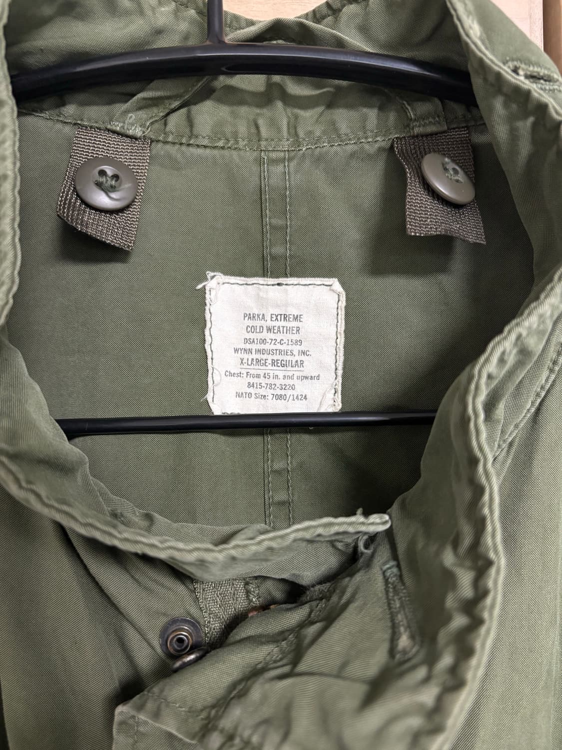 70s 오리지널 m65 피쉬테일 풀세트  XL 상품이미지5