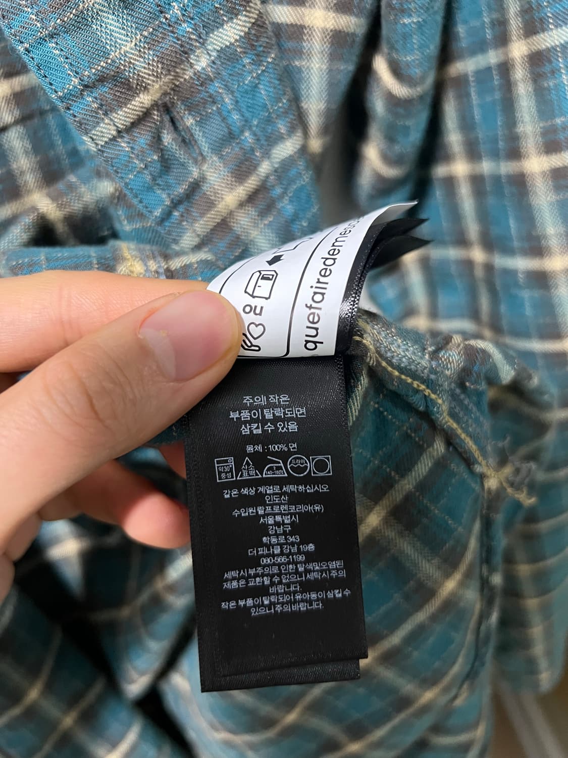 RRL 플래드 트윌 워크셔츠 상품이미지5