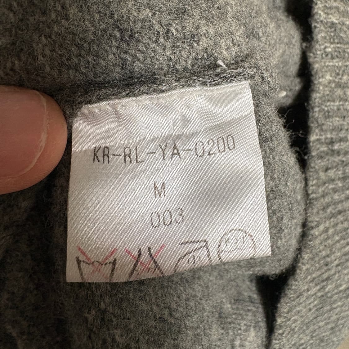 폴로 랄프로렌 V넥 울 니트 베스트 / 그레이, M 상품이미지7