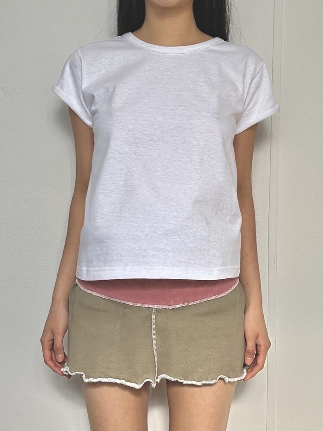 동은 Slogan Short Sleeved T-shirt, white 상품이미지5