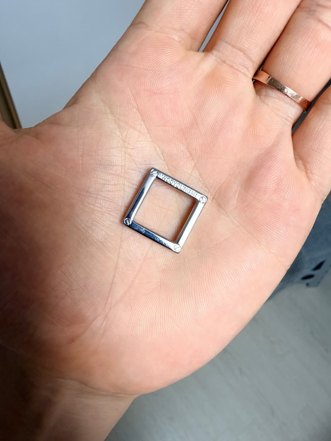 우영미 백로고 티셔츠 블루 50 상품이미지4