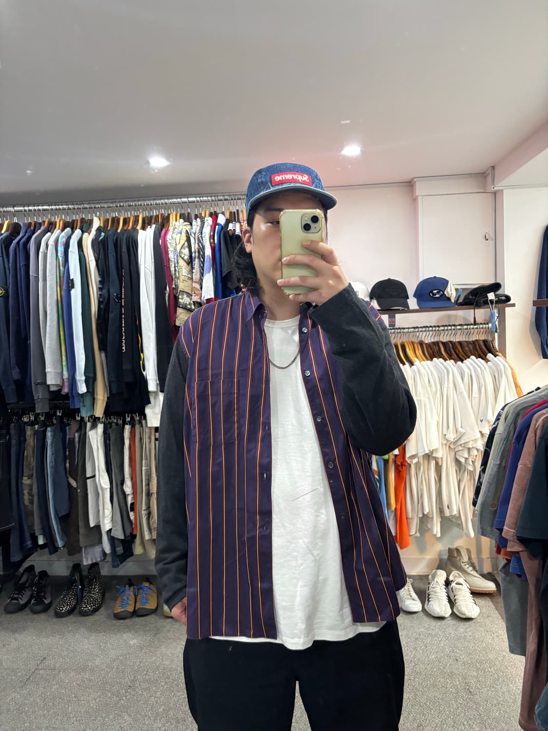 꼼데가르송 셔츠 투톤 스트라이프 셔츠 상품이미지3