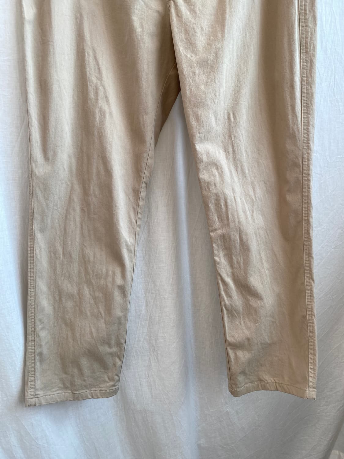 KURIHARA HARUMI 베이지 코튼 밴딩팬츠(L) 상품이미지3