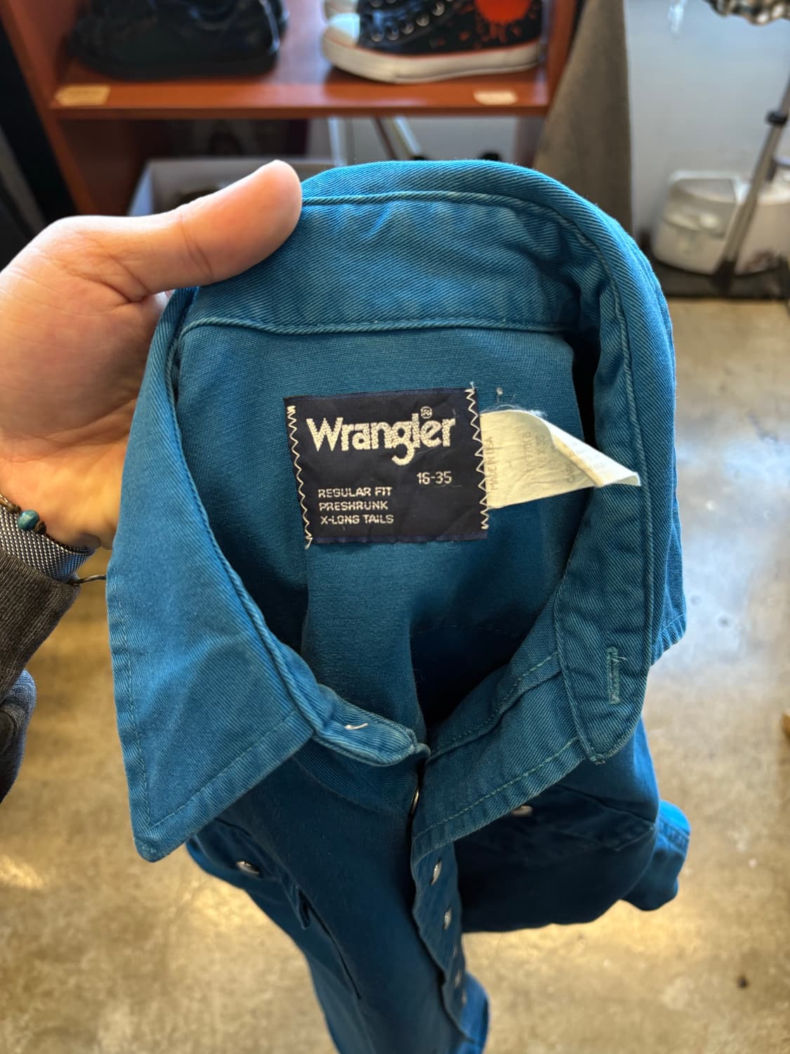 80s USA Wrangler 웨스턴 셔츠 상품이미지4