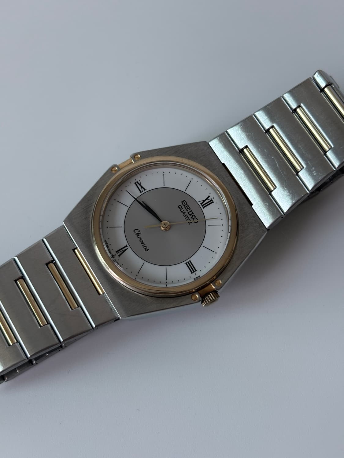 세이코 1980년대 Chronos 콤비 쿼츠 남성 상품이미지4