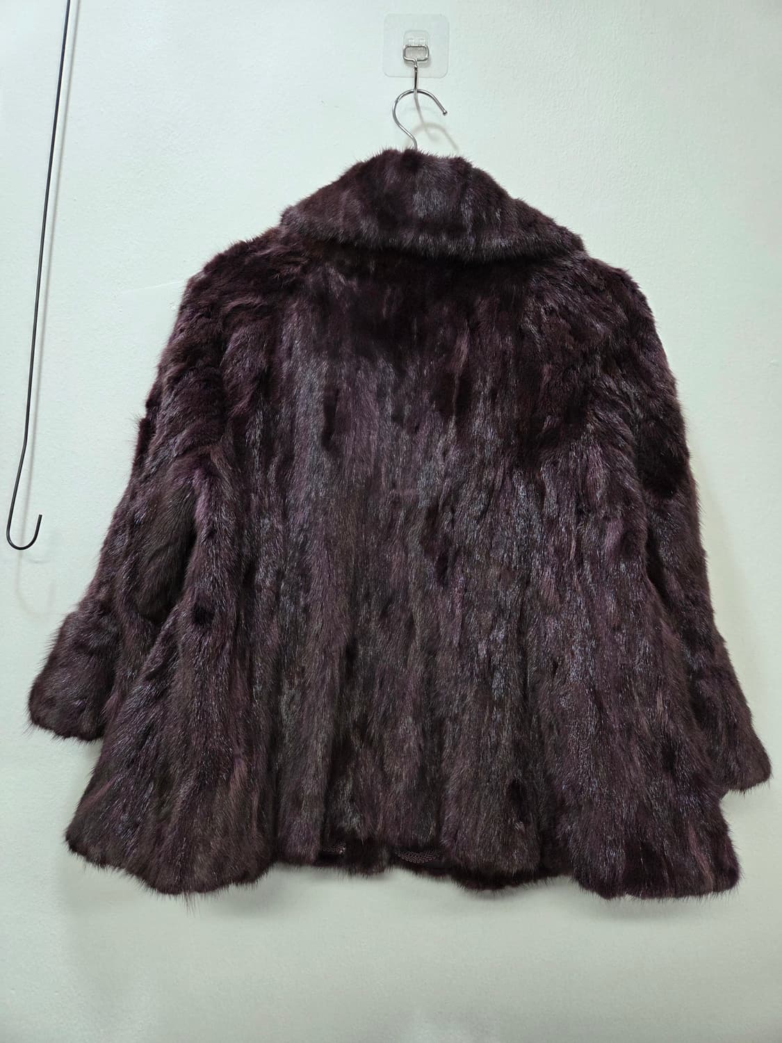 조이너스 밍크퍼 와인컬러 코트 Y2K 숏 스타일 66 상품이미지7