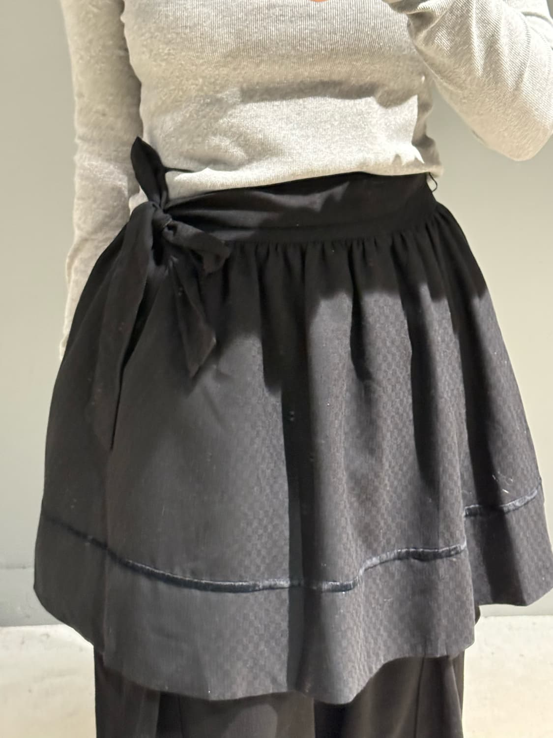 ribbon point flare-fit skirt 상품이미지3