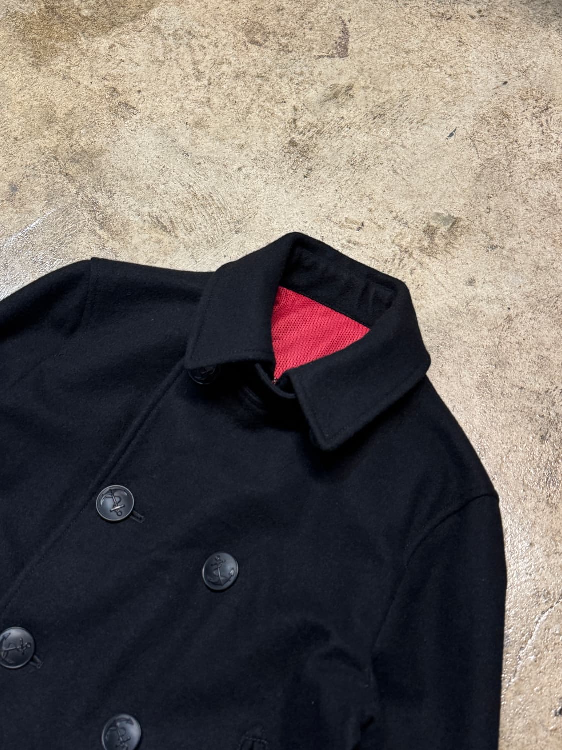 44-66 ) narifuri Pea Coat 상품이미지4