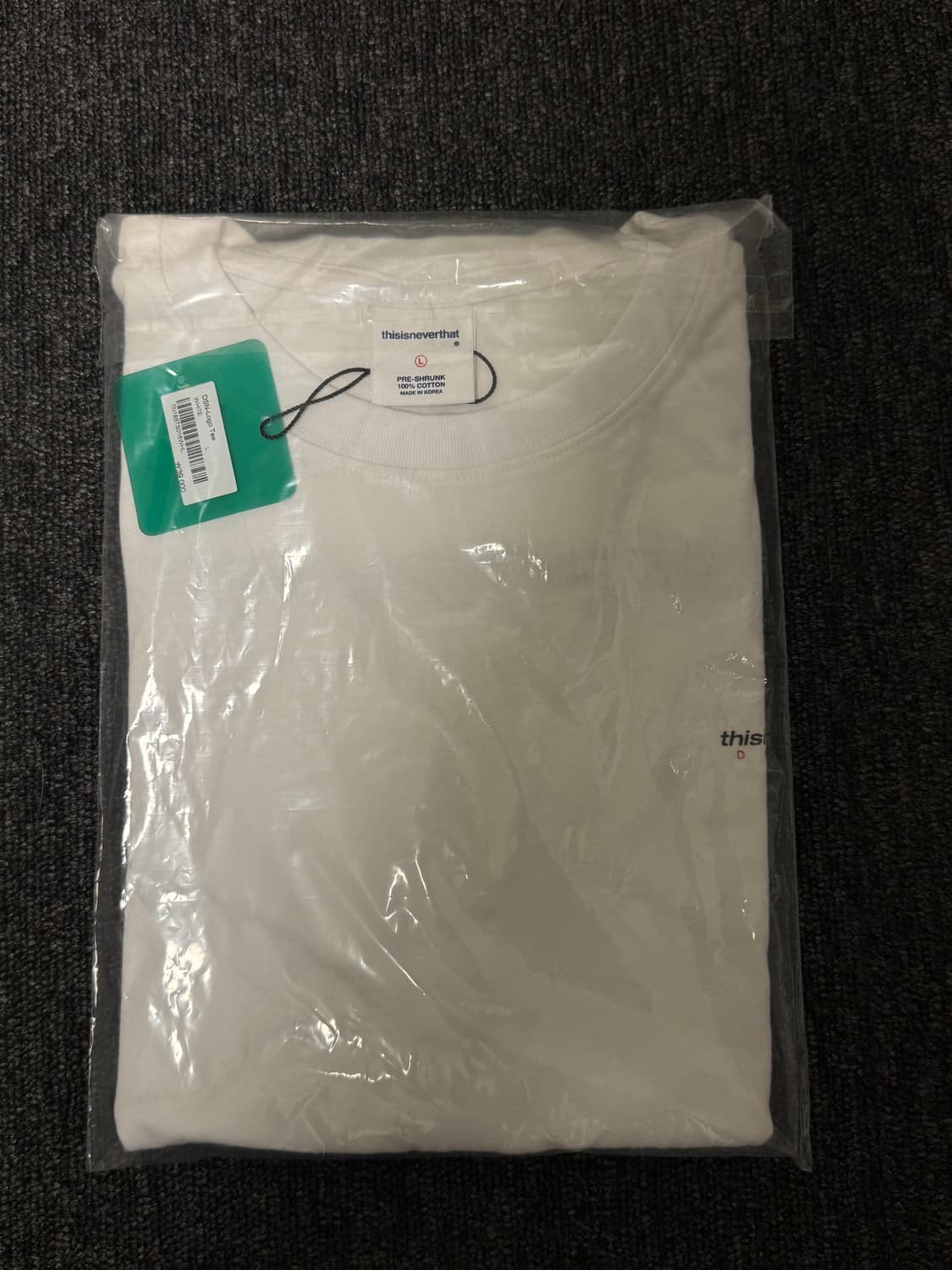 [L] 디스이즈네버댓 DSN-Logo Tee 로고 반팔 화이트 상품이미지3