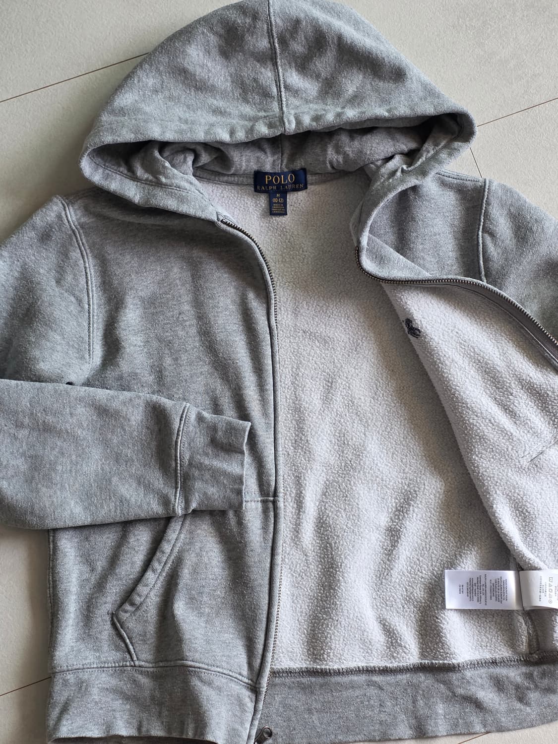 폴로 랄프로렌  후드 집업 그레이 M10-12 여성마른44 상품이미지6