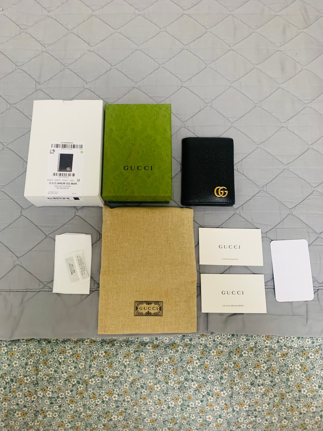 [FREE] 구찌 GG 마몬트 카드 지갑 블랙 상품이미지1