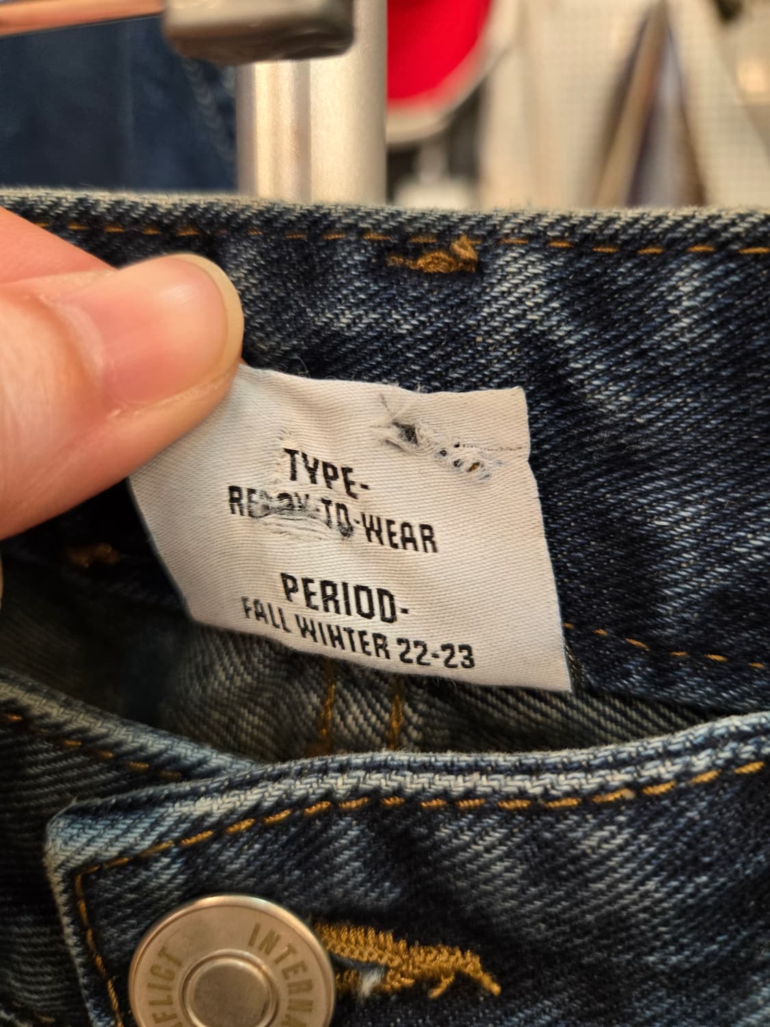 [쿨거환영]CMNSC 레이싱 패치워크 & 컷아웃 데님 상품이미지7