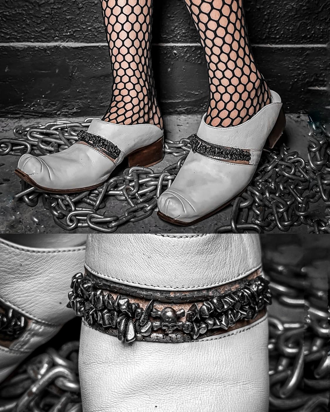 HIROMU TAKAHARA – White Leather Mule 상품이미지1