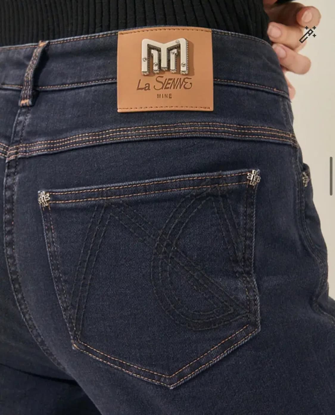 마른 55 텍달린 새상품 마인 기모 부츠컷 데님 청바지 슬랙스 타임 랑방 상품이미지4