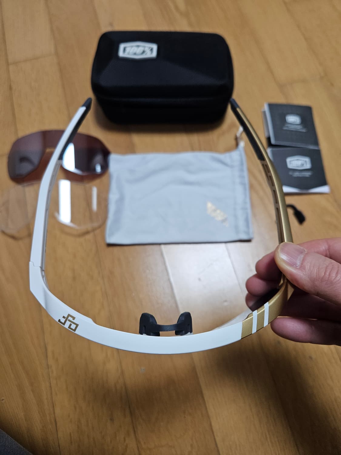 100% S2 피터 사간 LE 고글 화이트 골드 상품이미지3