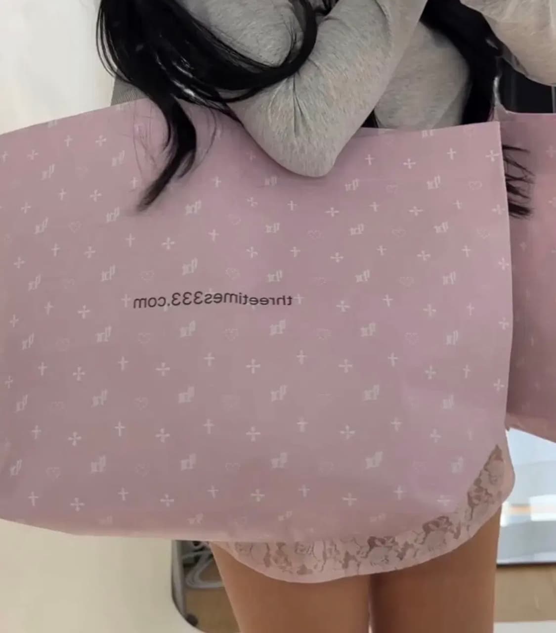 쓰리타임즈 팝업 리유저블백 가방 새상품 상품이미지1