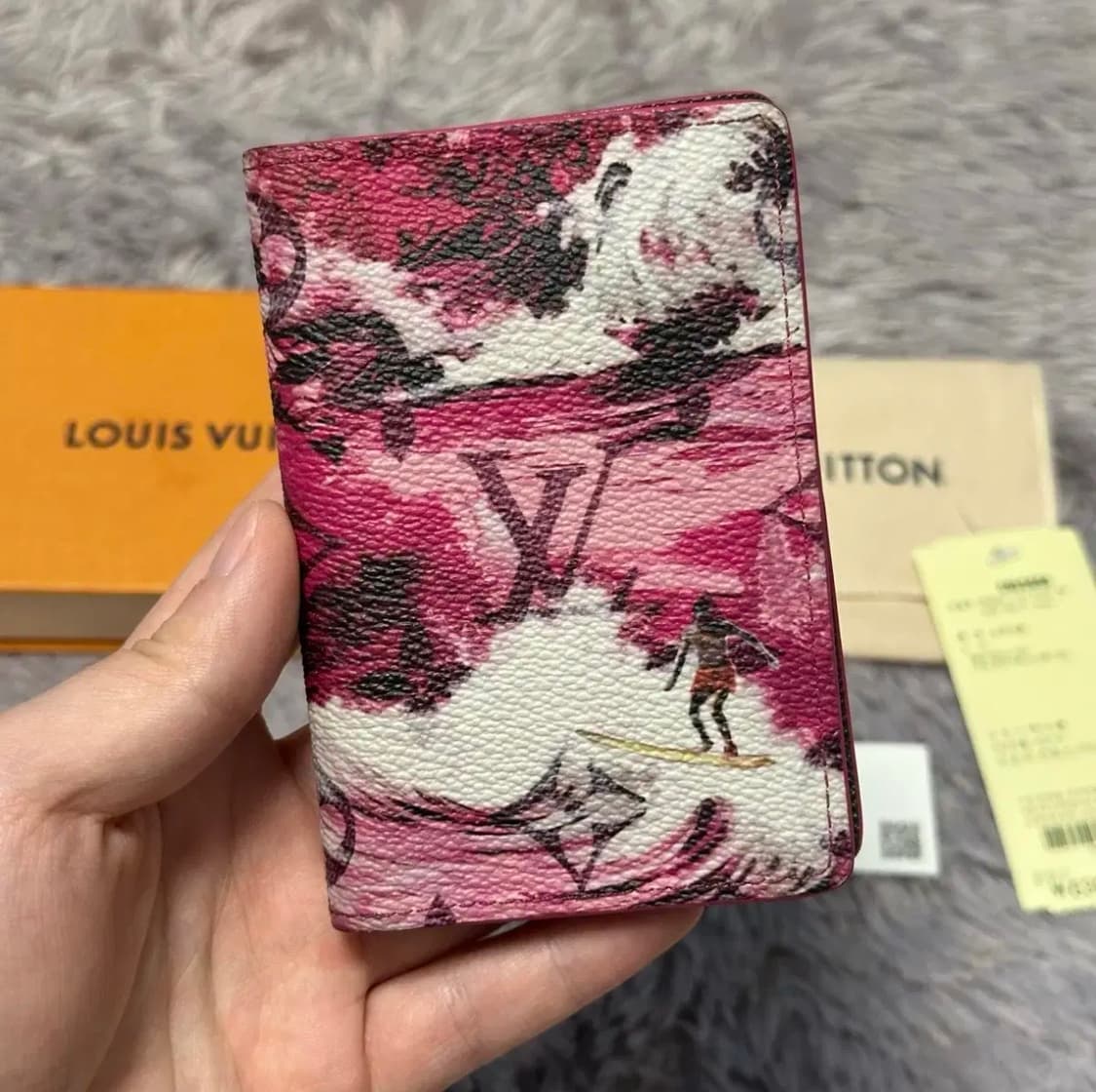 [한정판] 루이비통 이클립스 서핑 오거나이저 카드지갑 핑크 상품이미지1