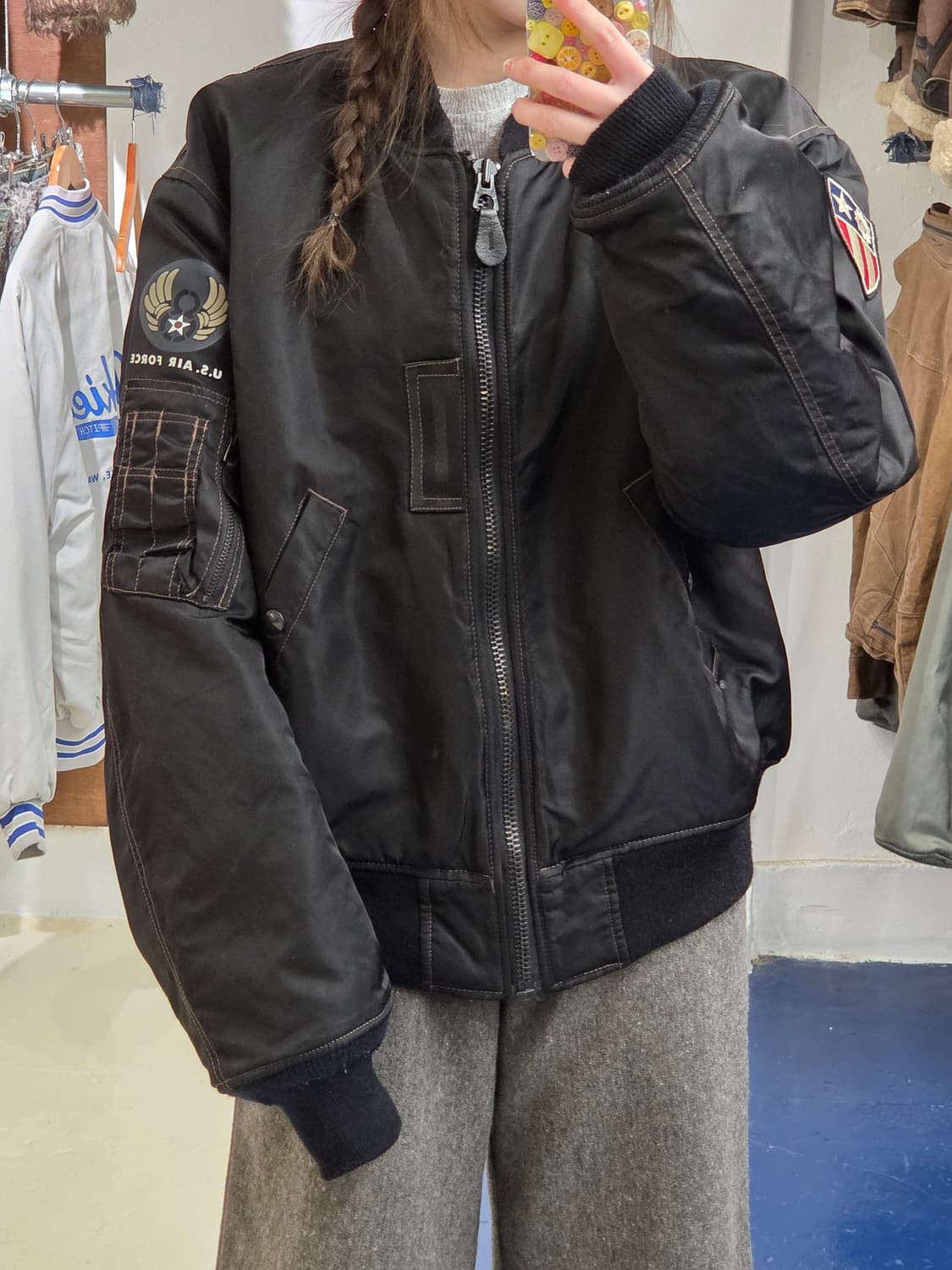 Military camo land ma-1 자켓 상품이미지3