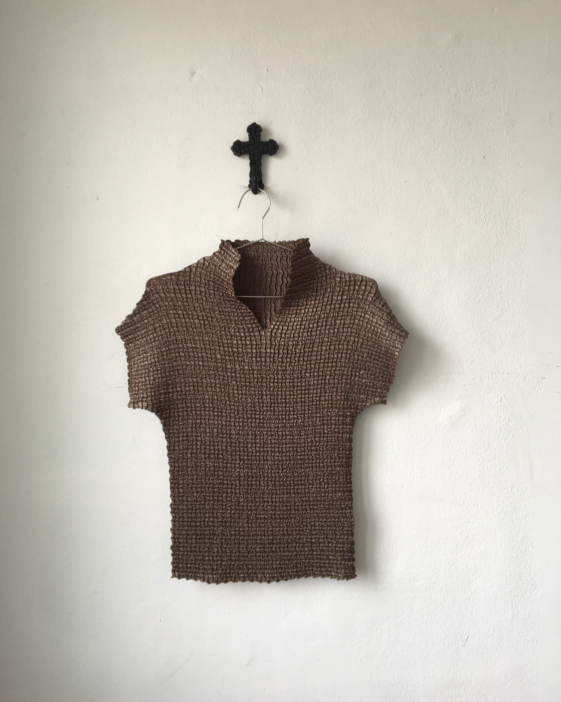 pleats high neck top 상품이미지2