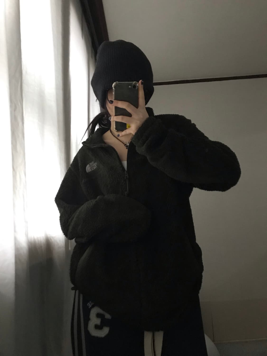 노페 카키 후리스 상품이미지1