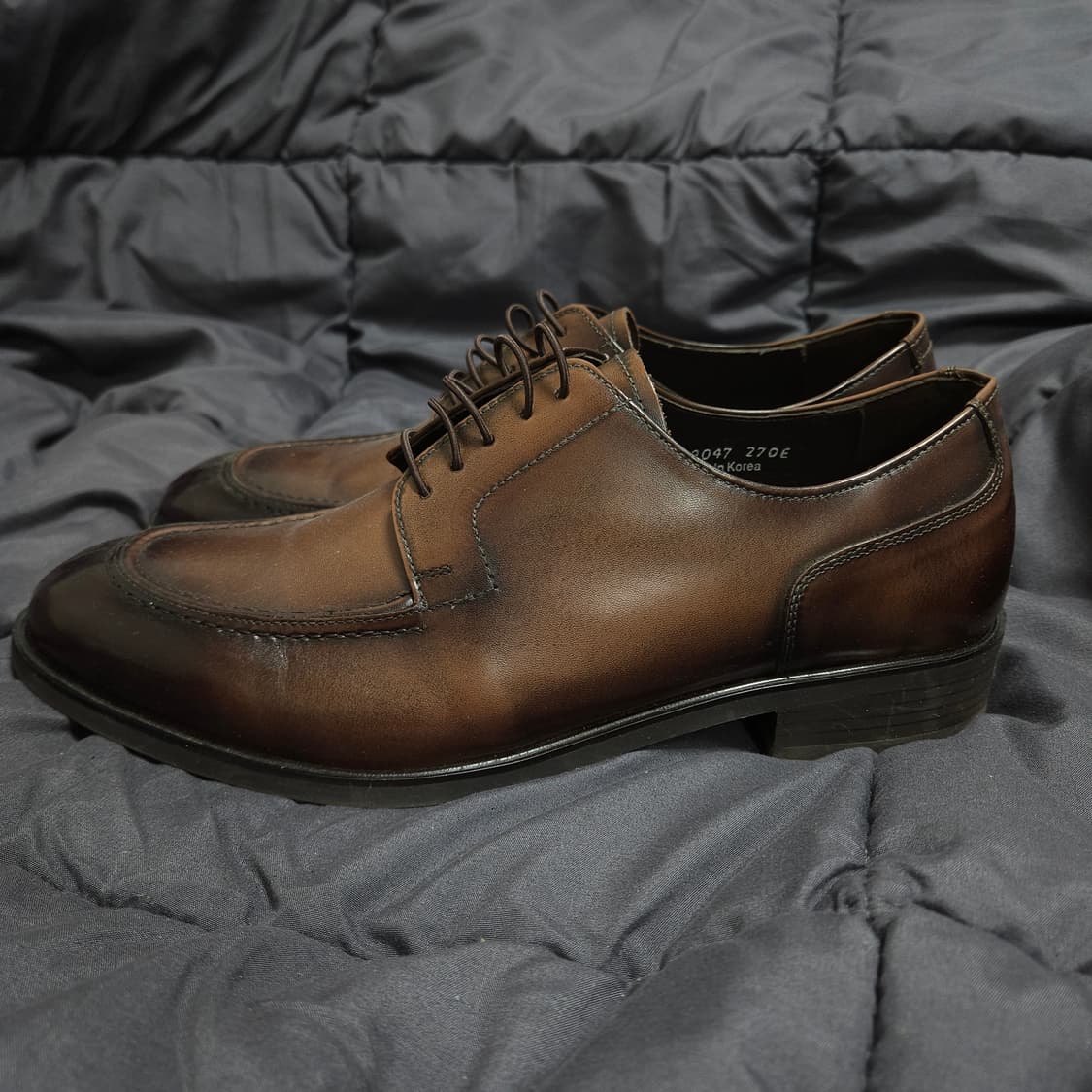 새상품 ) 텐디 남성 소가죽 Y팁 더비슈즈 270 상품이미지3