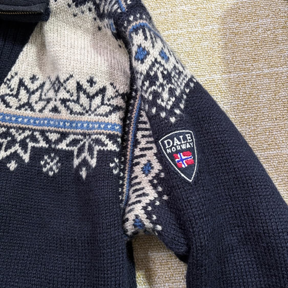 90s Dale of Norway 패턴 울 집업 가디건(XS) 상품이미지6