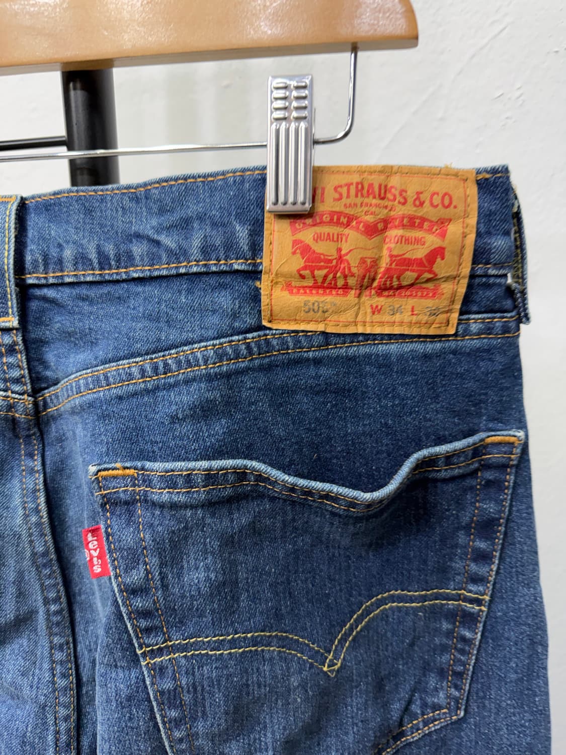 정품) 리바이스 505 청바지 32 상품이미지5