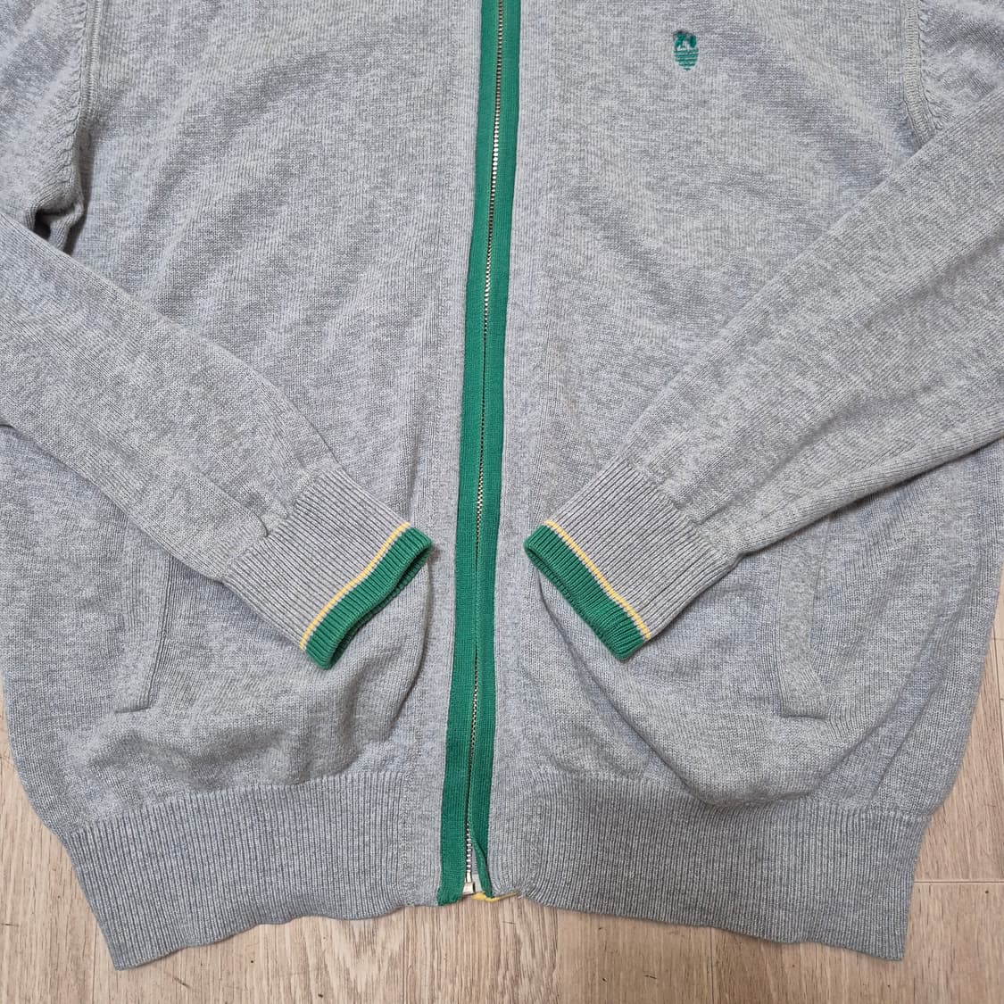 Nii 남성 로고 모직 니트집업 상품이미지3