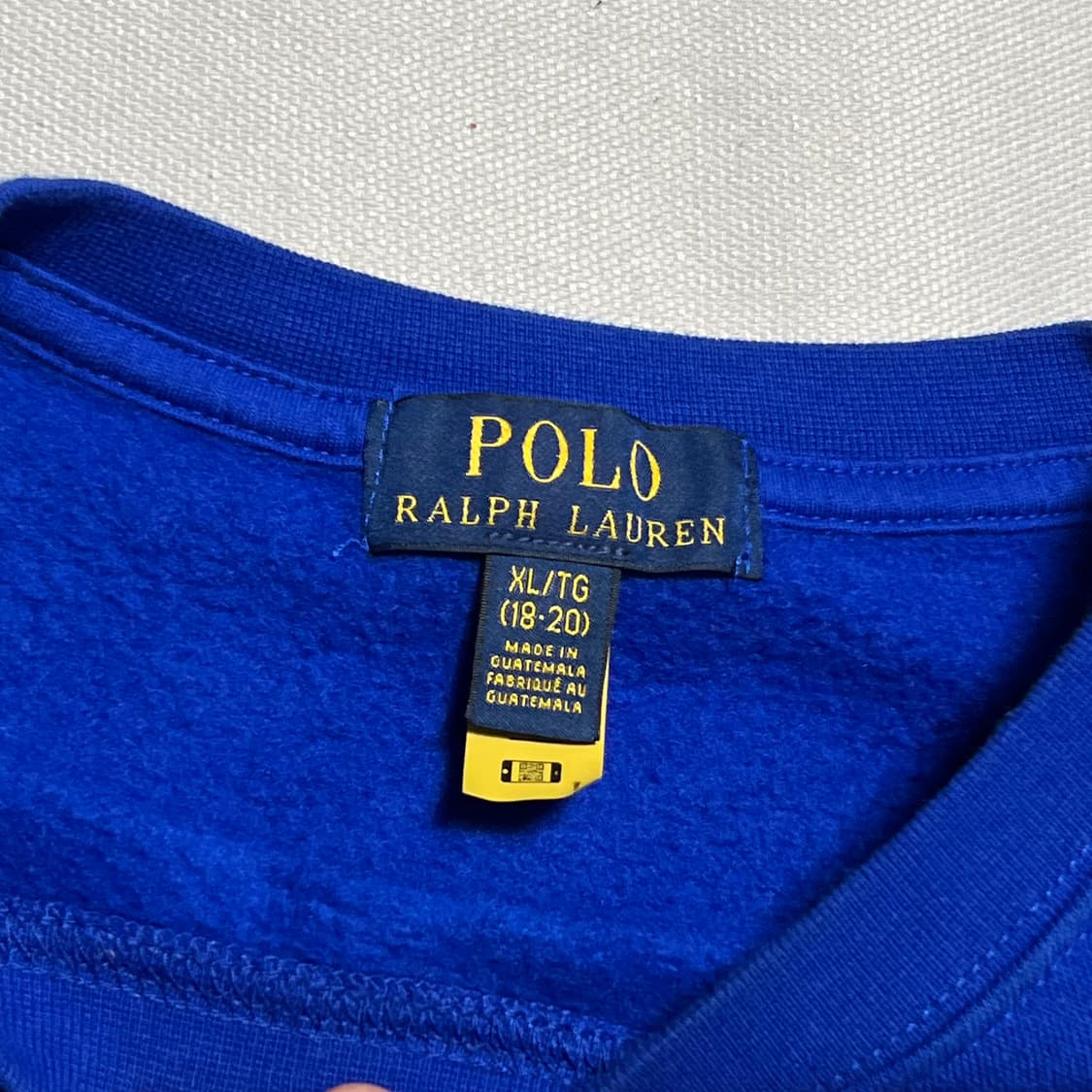 Polo Ralph Lauren 베어컬렉션 로고 블루 맨투맨 상품이미지3