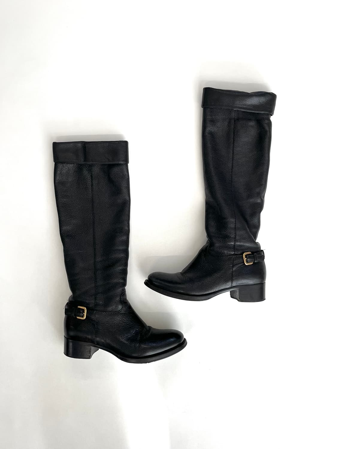 프라다 레더 니하이 라이더 부츠 상품이미지2