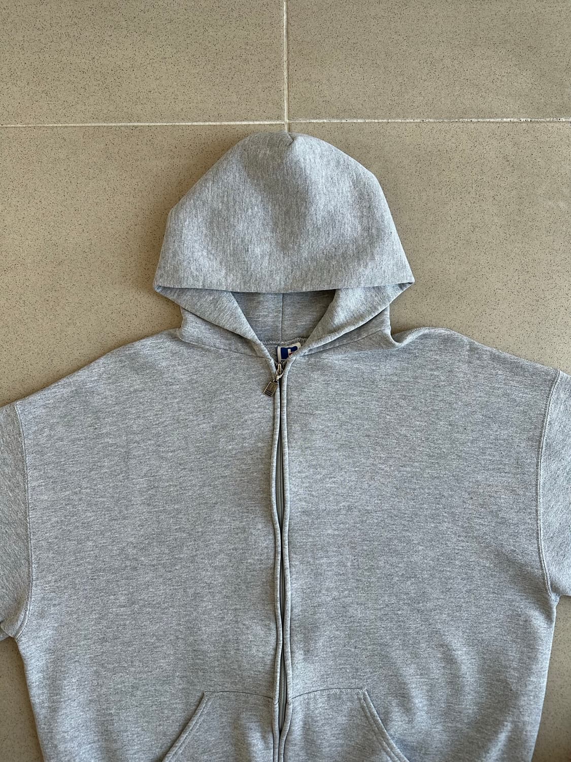 90s 빈티지 러셀 후드집업 그레이 XL USA 상품이미지4