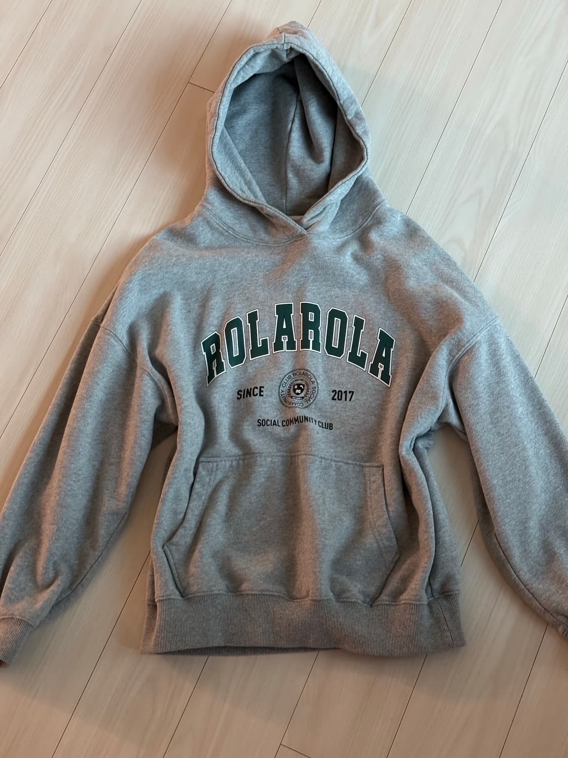 rolarola 로라로라 회색 후드티 상품이미지2