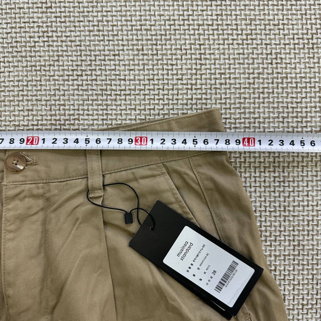 28 새상품 무신사스탠다드 치노 팬츠 0429D 상품이미지6