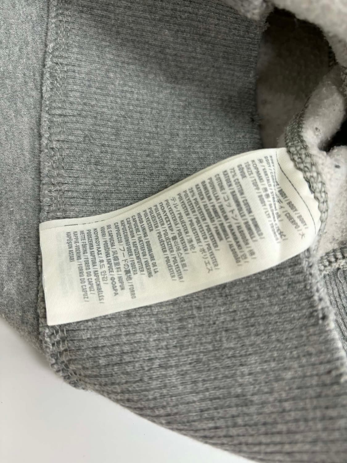 [S] 아베크롬비 Y2k 올드스쿨 그레이 후드티 스웻 셔츠 상품이미지6