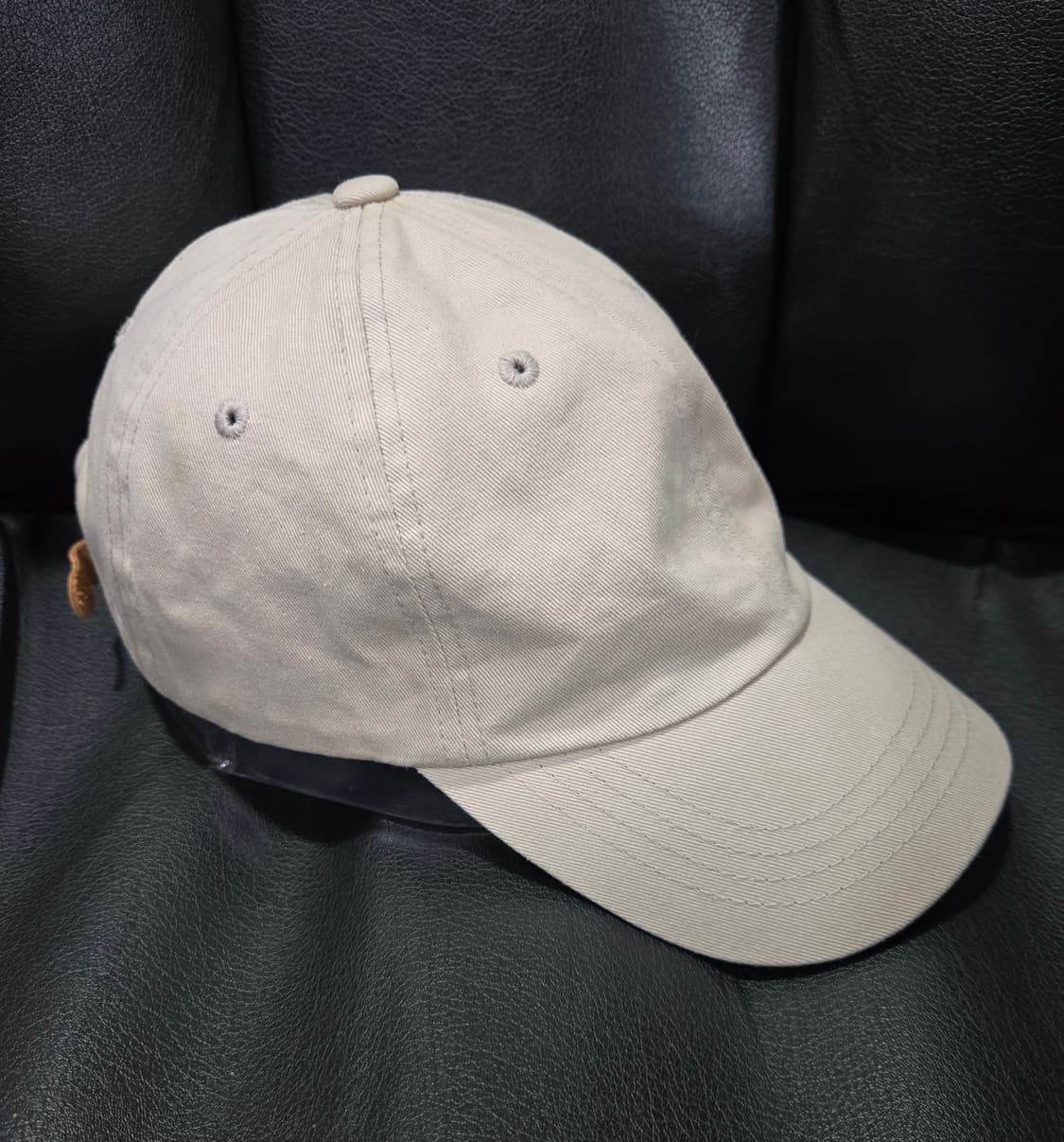 Lee 리 사이드 로고 반커브 볼캡 모자 OS 상품이미지3