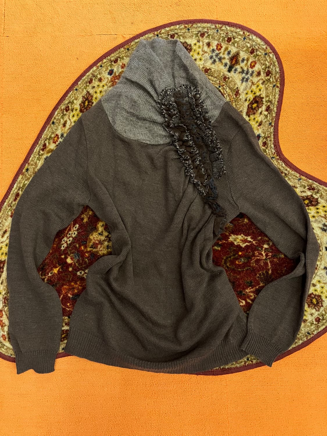 빈티지 러플 포인트 터틀넥 니트 상품이미지3