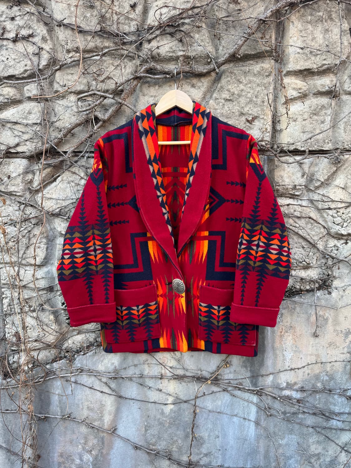 아메리칸 네이티브 빈티지 펜들턴 치프 요셉 패턴 웨스턴 울 치마요 자켓 상품이미지1