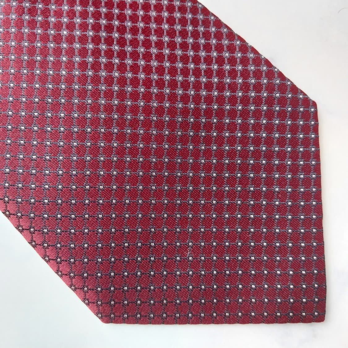 아쿠아스큐텀 실크 마이크로 패턴 넥타이 10.1cm A+등급 K2034 상품이미지5